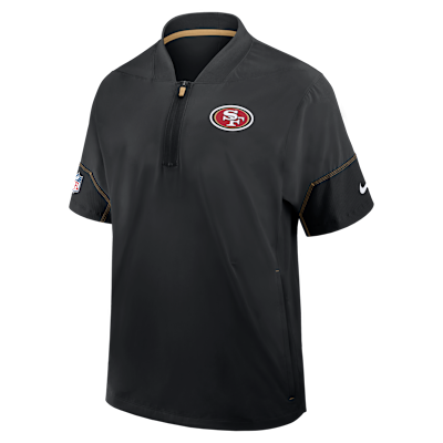 San Francisco 49ers Sideline Coach Men's Nike NFL 1/2-Zip Short
